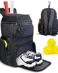 Pickleball Bag Backpack with Shoe Compartment