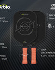 Obria Sports Pickleball Paddle With 3KTwilled Carbon Fiber Surface