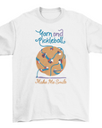 Pickleball and knitting t-shirt